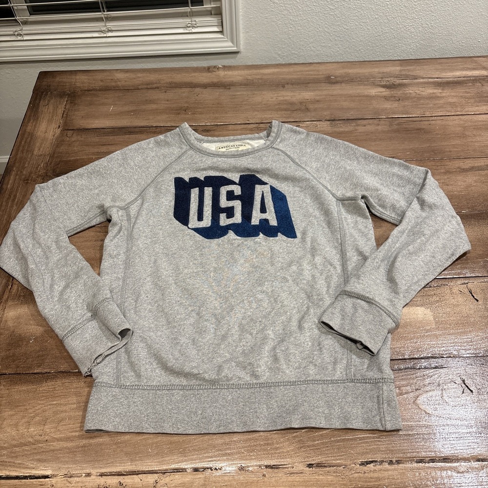 American Eagle USA Sweatshirt‎ Pullover Crew Neck Comfy Women's Size XS
